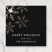 クラシックスノーフレッフェイククフォイルホリデイ フェイバータグ (正面)