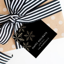 クラシックスノーフレッフェイククフォイルホリデイ フェイバータグ