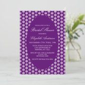 クラシックスノーフレークウィンタージュエルトーンブライダルシャワー 招待状 (スタンド正面)