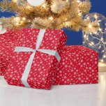 クラシックスノーフレークChristmas Red Extra Large XL ラッピングペーパー<br><div class="desc">カスタムレトロエレガントノスタルジック赤いホワイトクリスマススノーフレークテンプレート工芸品&パーティー供給ギフトラッピング用品/ 30インチx 60足XLエキストララージギフトラッピング紙。買/注文ラッピング紙オンラインショップ。</div>