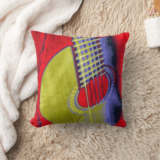 クラシックスペインのギタポップ・アートのー クッション (ブランケット)