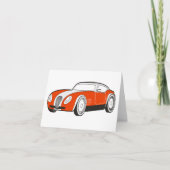 クラシックスポーツカーのノートカード カード (正面)