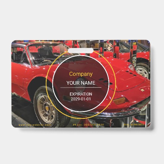 クラシックスポーツカーバッジ バッジ (正面)