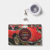 クラシックスポーツカーバッジ バッジ (正面（伸縮クリップ）)