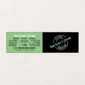 クラシックスポーツバーロゴ、Pub/Brewery、詳細 名刺 (外部フラット)