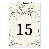 クラシックス結婚ワッシュの番号札 テーブルナンバー (裏面)