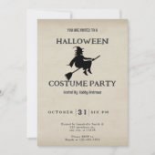 クラシックス飛んでいるイッチヴィンテージハロウィーン 招待状 (正面)