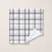 クラシックセット白黒風呂タオル バスタオルセット (ウォッシュタオル)