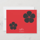 クラシックセノリタインレッド 招待状 (裏面)