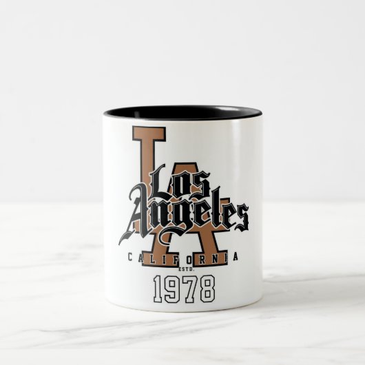 クラシックセラミックマグカップ – コーヒー&紅茶に最適 ツートーンマグカップ (中央)