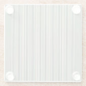 クラシックセージストライプズ ガラスコースター (裏面)