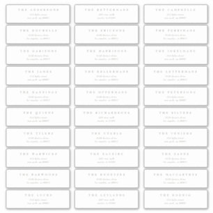 クラシックセージ結婚グリーン個人アドレス シール