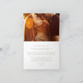 クラシックセージ緑と白の書結婚道 サンキューカード (内部)