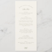 クラシックセージ緑フォーマル結婚書道 メニュー (正面)