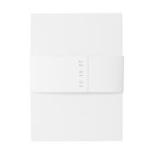 クラシックセージ緑フォーマル結婚書道 招待状ベリーバンド (裏面例)