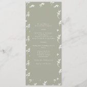 クラシックセージ緑モノグラム結婚クレスト プログラム (正面)