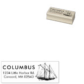 クラシックセーリングザシーシップ差出人住所 ラバースタンプ (押印)