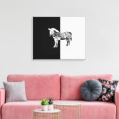 クラシックゼブラ キャンバスプリント (インサイチュ (リビング))