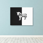 クラシックゼブラ キャンバスプリント (インサイチュ (ウッドフロア))