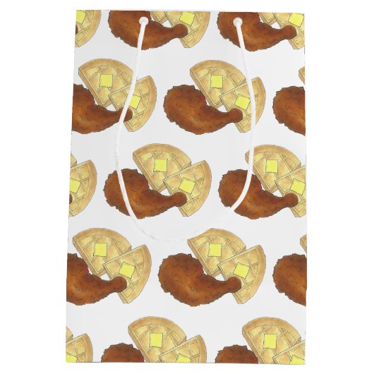 クラシックソウルフードフライドチキン&ワッフルダイナー ミディアムペーパーバッグ (裏面)