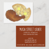 クラシックソウルフードフライドチキン&ワッフルダイナー 名刺 (正面/裏面)