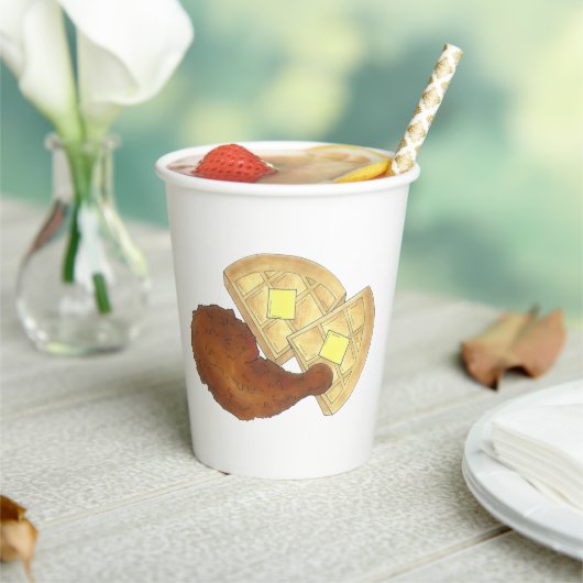 クラシックソウルフードフライドチキン&ワフルディナー 紙コップ (インサイチュ)