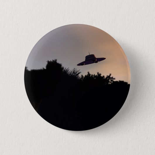 クラシックソーサ飛んでいるー2ボタン 缶バッジ (正面)