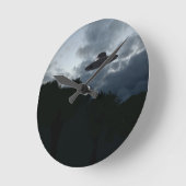 クラシックソ飛んでいるーサー掛け時計 ラウンド壁時計 (傾斜)