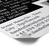 クラシックタイプライター、ライターブック署名 ポスター (角)