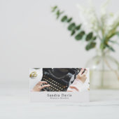 クラシックタイプライター、ライター 名刺 (スタンド正面)