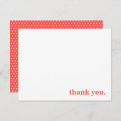 クラシックタイポグラフィパーソナライズされたック サンキューカード (正面/裏面)