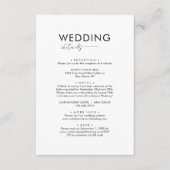 クラシックタイポグラフィ書道結婚の詳細 エンクロージャーカード (正面)