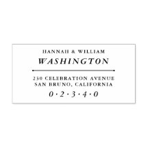 クラシックタイポグラフィ結婚の名前と差出人住所