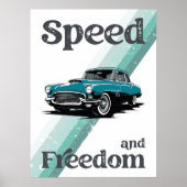 クラシックタイポグラフィ車。 ポスター (正面)