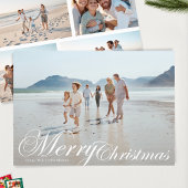 クラシックタイポグラフィ5エレガント写真メリークリスマス シーズンカード