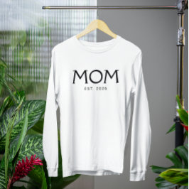 クラシックタイポグラフィ ママ設立年 Tシャツ