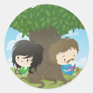 クラシックタイムステッカー ラウンドシール