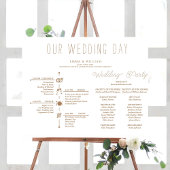 クラシックタイムライン結婚式 プログラム ポスター