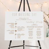 クラシックタイムライン結婚式 プログラム ポスター