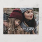 クラシックタイムレスメリークリスマスホリデーハガキ シーズンポストカード (正面)