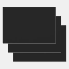 クラシックタイムレ伝統的ス黒無地の色 ラッピングペーパーシート