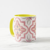 クラシックタイル贈り物セットお母さんパタお気に入りのーンピンク マグカップ (正面左)