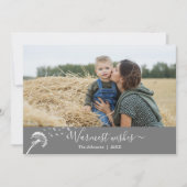 クラシックタンデリオンバッファロープレイドウォームウィッシュカード (正面)