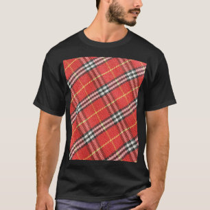クラシックタータンチェックテクスチャの背景 Tシャツ