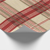 クラシックタータンチェックレッド&ブラック – 編素朴織2 ラッピングペーパー (角)