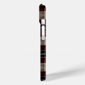 クラシックタータンチェックレッド&ブラック – 編素朴織 Case-Mate iPhoneケース (裏面 / 左)