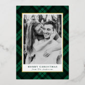 クラシックタータンチェック写真 箔シーズンカード (正面)