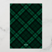 クラシックタータンチェック写真 箔シーズンカード (裏面)