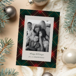 クラシックタータン プライド ホリデー フォト カード