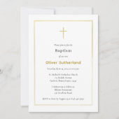 クラシックダブル金ゴールドフレシンプルーム正教会 招待状 (正面)